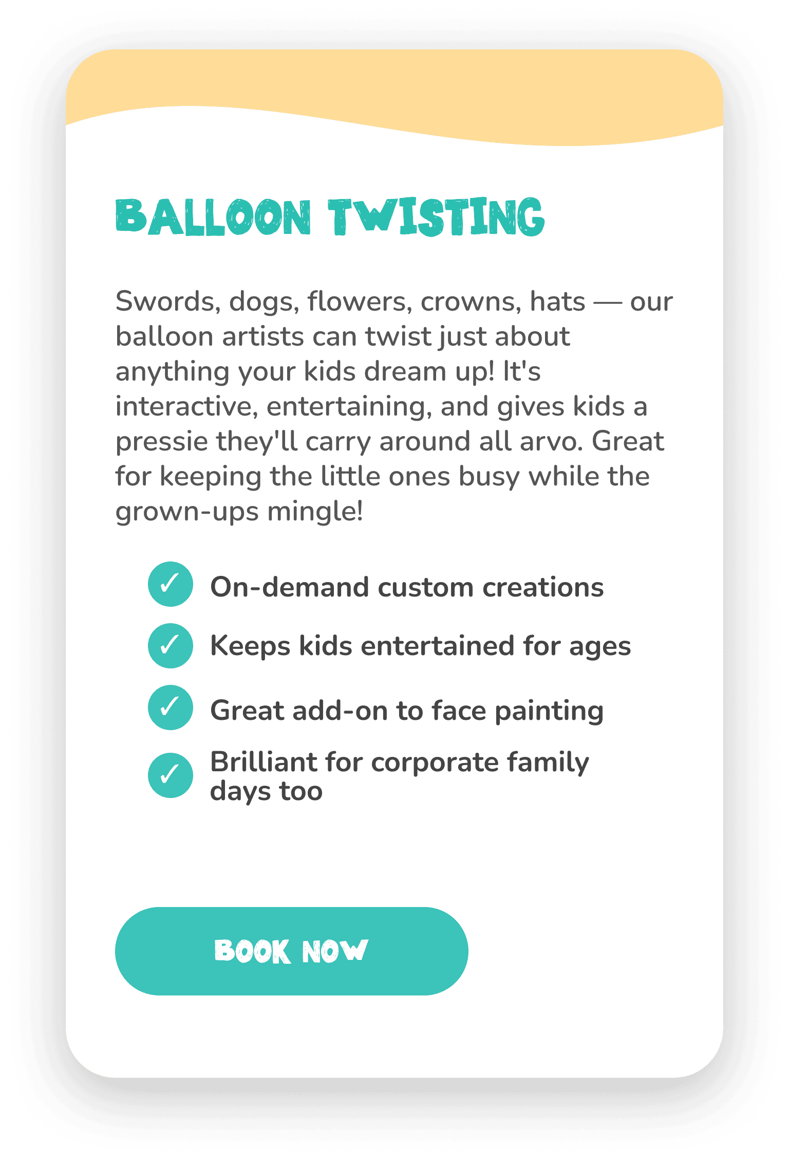 Balloon twisting